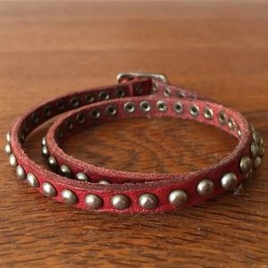 Leather wrap bracelet
